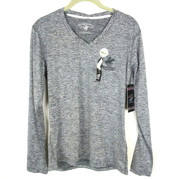 Beverly Hills Polo Club Grey Long Sleeved Shirt - Picture 1 of 5
